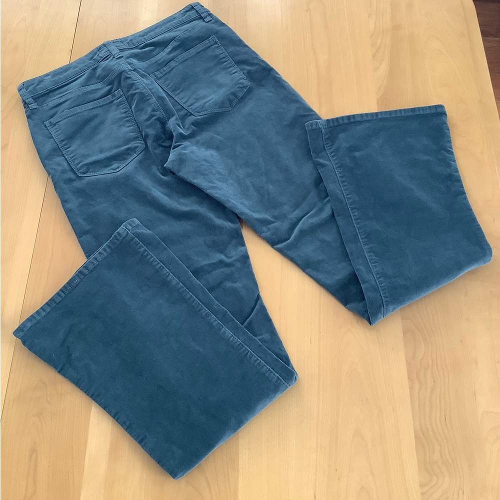 Kut From The Kloth High Rise Ana Fab Ab Flare Teal Corduroy Pants - Picture 6 of 13